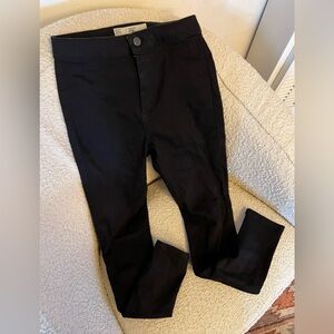 💕☀️Topshop Black Joni Jeans